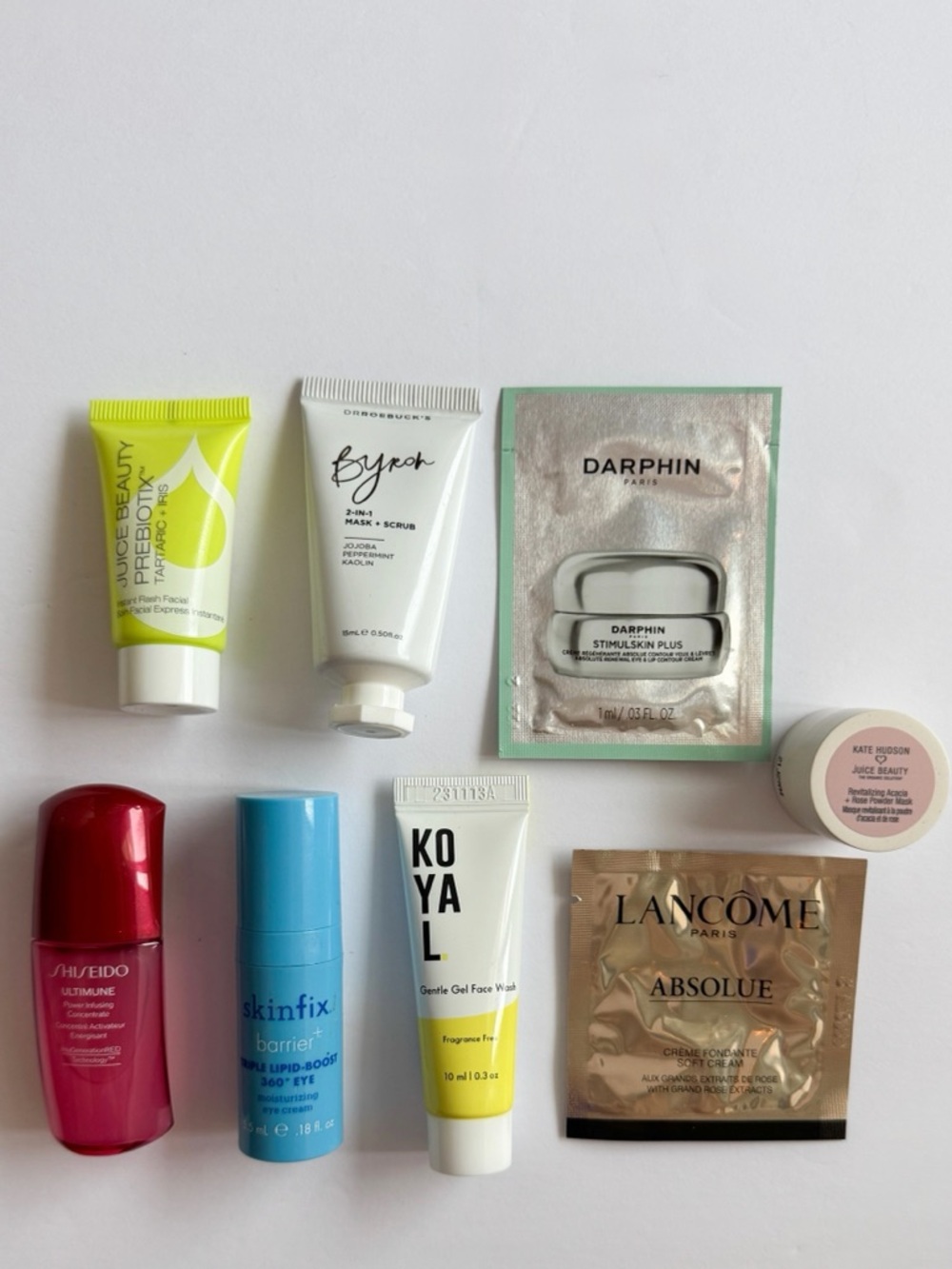 Luxury Skincare Mini Bundle Shiseido Lancôme Skinfix Juice Beauty Travel Size